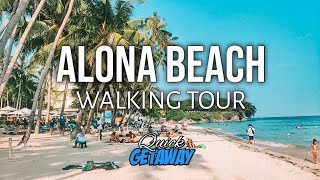 ALONA BEACH Walking Tour 2024  Panglao Island Bohol [upl. by Notrub]