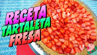 Receta Tartaleta de Fresas Y Crema Pastelera Fácil Y Rápido [upl. by Retsam]