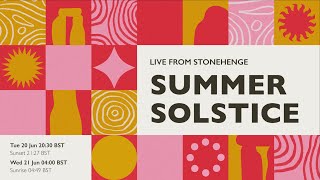 Summer Solstice 2023 Sunrise Live from Stonehenge [upl. by Melar]