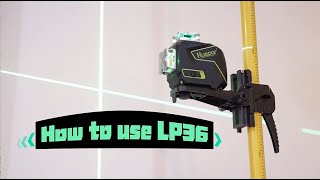 How To Use Huepar LP36 Laser Telescoping Pole Laser Tripod [upl. by Rahmann13]