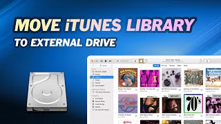 2023 How to Move iTunes Library to External Drive  Transferring iPhone Music [upl. by Jasik954]