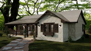 Gorgeous Small House 8x14 M 26x47 ft  Stone House with Smart Floor Plan [upl. by Irafat]