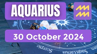 Aquarius horoscope  Aquarius Horoscope for Today 30 October 2024 [upl. by Seessel]