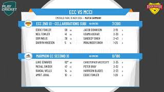 ECC 2nd XI  Cellarbrations Subi v Marmion CC Second XI [upl. by Enaffit]