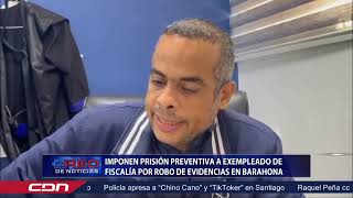 Imponen prisión preventiva a exempleado de Fiscalía por robo de evidencias en Barahona [upl. by Winwaloe]