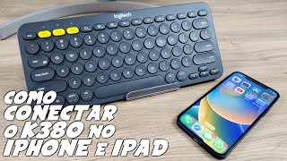 Como USAR TECLADO LOGITECH K380 no IPHONE e IPAD  Regras de acentuação [upl. by Ylac]