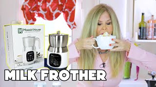 Milk Frother Recipes  Latte Plant Based Frothed Milk Latte Chocolate Carmel Milk with Froth [upl. by Ocinemod]