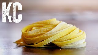 HOW TO MAKE FRESH PASTA  Pasta alla Chitarra Recipe [upl. by Asirram]