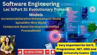 Lec 5Part 3 Evolutionary Process model  Incremental  Spiral  Conventional Based Unified Model [upl. by Ahsaetan]