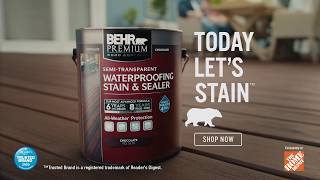 Today Lets Stain  BEHR [upl. by Ylebmik746]