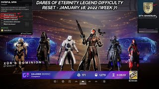 Destiny 2  Mines Defused Fateful Spin Triumph  Dares of Eternity Legend Difficulty Week 7 [upl. by Enayd]