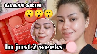 GLASS SKIN  RYX SKIN CLEARBOMB HONEST REVIEW  Ferlyn Laroa [upl. by Hgalehs]