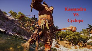 Kassandra vs Cyclop Boss Fight on HARD [upl. by Assina]