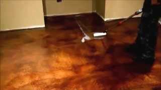 HowTo Apply E10 Epoxy Sealer to a Colored Concrete Floor Video  SealGreencom  8009973873 [upl. by Ynneb162]