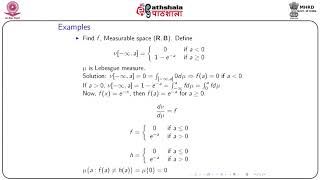 Randon Nikodym Derivative and Lebesgue Decomposition [upl. by Lerraf110]