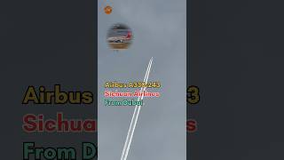 Airbus A330243 Sichuan Airlines flying from Dubai above Nagpur  41000 ft height amp 976 kmph speed [upl. by Innavoig]