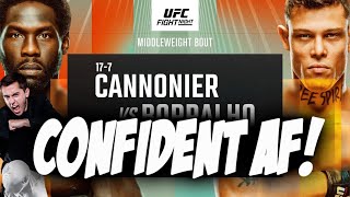 FINCHS MOST CONFIDENT CANNONIER VS BORRALHO PICKS [upl. by Cigam]