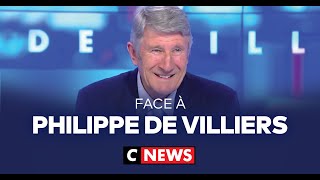 Face à Philippe de Villiers  21 juin 2024 CNews [upl. by Nolava]