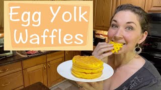 157 Egg Yolk Waffles What to do when you have zero time and need something quick [upl. by Akla]