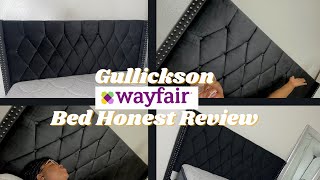 Wayfair Bed Review  Gullickson Queen Tufted Upholstered Low Profile Platform Bed [upl. by Notterb]