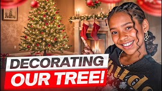 Vlogmas  WEEK 1  Decorating our NEW Tree [upl. by Caritta]