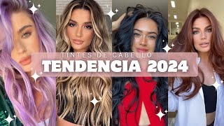 TENDENCIA 2024 COLORES DE CABELLO TINTES DE MODA PARA CABELLO 2024 CABELLOS Y ESTILOS 2024 [upl. by Shabbir]