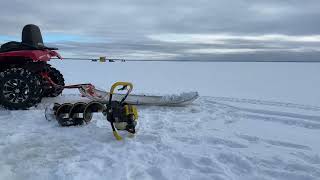 Live Ice Fishing on Lake Nipissing [upl. by Lavro]