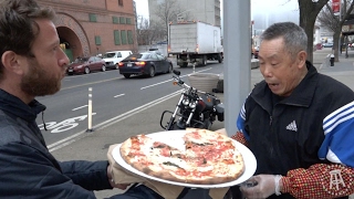 Barstool Pizza Review  The Original Grimaldis Brooklyn NY [upl. by Denni]