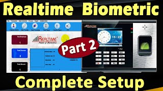 Realtime Biometric T52 Setup Part2  Realtime Attendance Tracker v117  Biometric Setup  T52 [upl. by Genna]