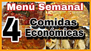 Menú Semanal Económico  Comidas Económicas viral recetas parati fypシ menu [upl. by Vladimar]