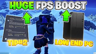 How To BOOST FPS In Fortnite Chapter 5 on LOW END PC ✅ LowEnd PCLaptop [upl. by Eniron]