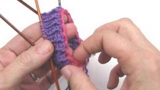 Socken stricken  Sockenkurs 3  Italienischer Maschenanschlag mit Luftmaschenkette [upl. by Aramal]