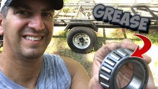 How To Grease Trailer Wheel Bearing By Hand [upl. by Carlin972]