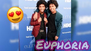 HBO’s Euphoria Red Carpet W Trvp Twinz❤️ [upl. by Lesde785]