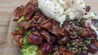 BrokkoliSalat zum Anhimmeln Leckeres Rezept mit Trauben und Speck [upl. by Kareem827]