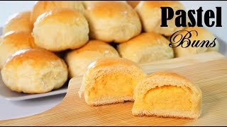 How To Make Pastel Buns  Custard Buns  Easy Recipe [upl. by Annod]