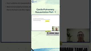 Cardio Pulmonary Resuscitation Part 1 by Dr Saurabh Taneja  Anesthesia Residency [upl. by Ennobe]