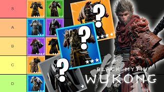 Ranking Every Black Myth Wukong Armor Set From Worst To Best Black Myth Wukong Tier List [upl. by Ytsenoh]