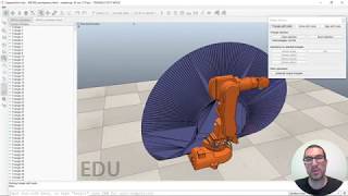 Computing the workspace of a 6 DoF robot arm  CoppeliaSim VREP [upl. by Naellij]