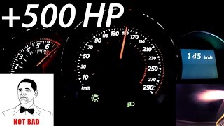 AWESOME FAST Megane RS 500 hp 70  300 acceleration [upl. by Nuyh]