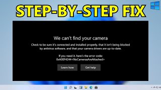 Fix We cant find your Camera Error 0xA00F4244 in Windows 11  10 [upl. by Helse]