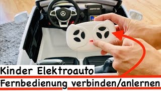 Kinder Elektroauto Fernbedienung verbindenanlernen⚡️Anleitung [upl. by Saideman]