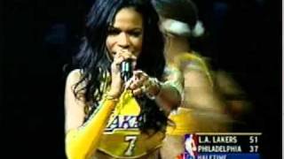 Bootylicious Live NBA Finals 2001mpg [upl. by Zulaledairam]