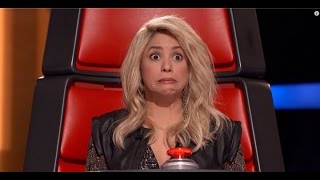 La cara de Shakira al escuchar su canción Loca The Voice2016 [upl. by Pik90]