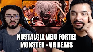 REACT Kaneki Naruto e Ichigoᴿᴬᴾ Feat ‪Tauz‬  ‪felicinharock‬ e ‪TKRAPS‬  Monster  VG BEATS [upl. by Kohsa]