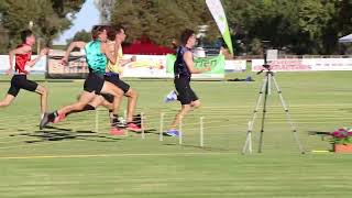 Sam Loxton 24 February 2024 120m U18 boys Final [upl. by Cesaria]