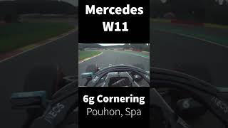 Mercedes W11  6g Cornering  Pouhon Spa [upl. by Anrak468]