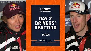 Day 2 Drivers Reaction  WRC FORUM8 Rally Japan 2023 [upl. by Daney867]