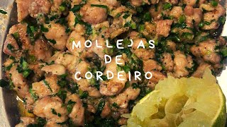 Como Fazer Mollejas de cordeiro Sweetbread ou timo [upl. by Castera]