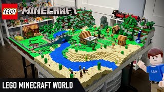 Massive lego Minecraft world MOC full review [upl. by Aimil]